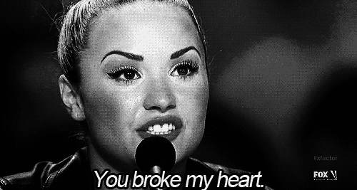 You broke my hurt