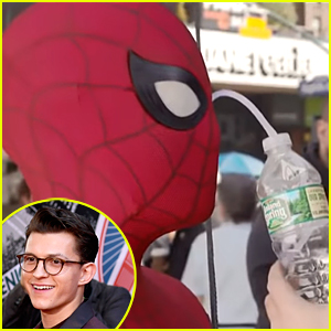 Tom Holland rivela di bere e mangiare con il costume di Spider - Man!